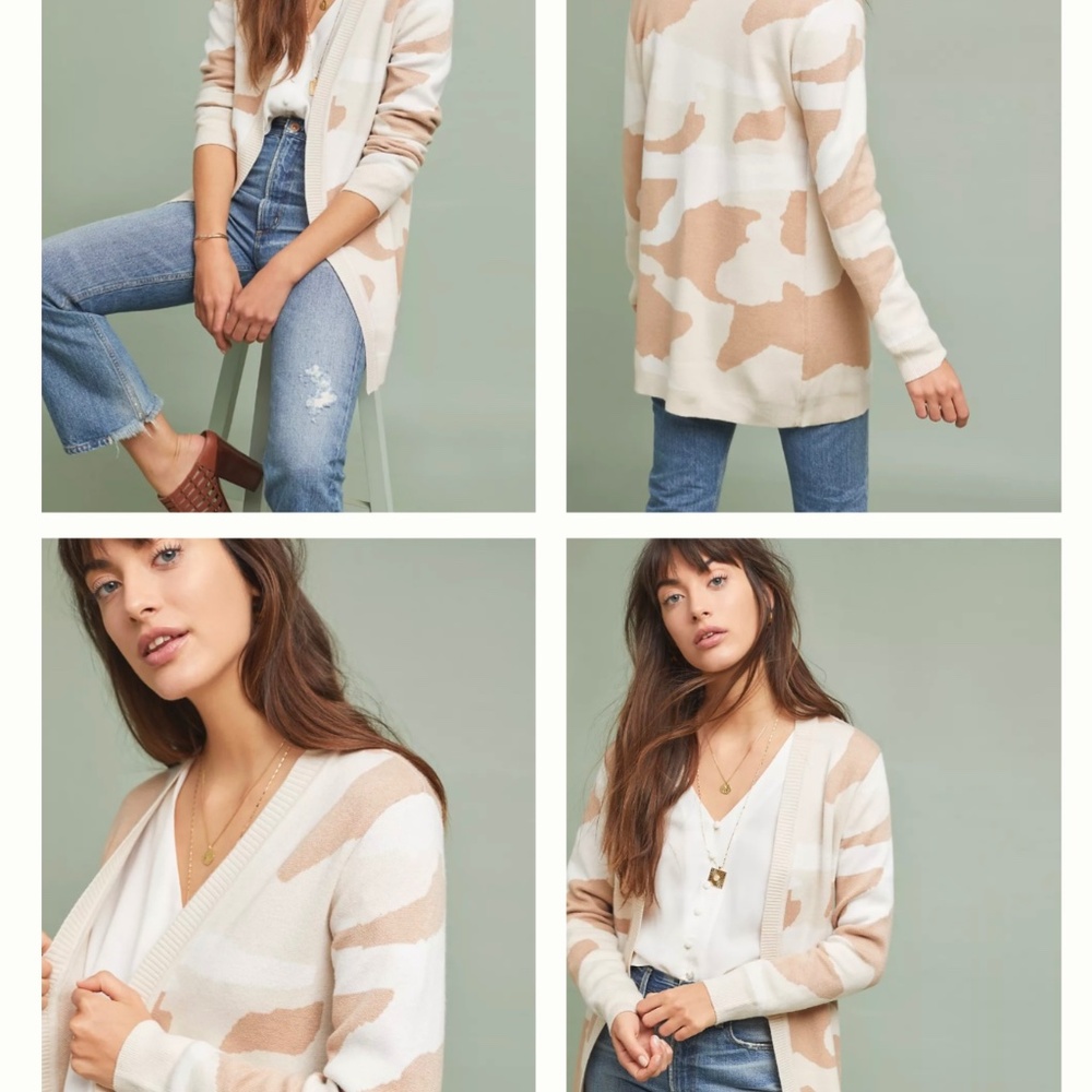Moth camo cardigan, size S